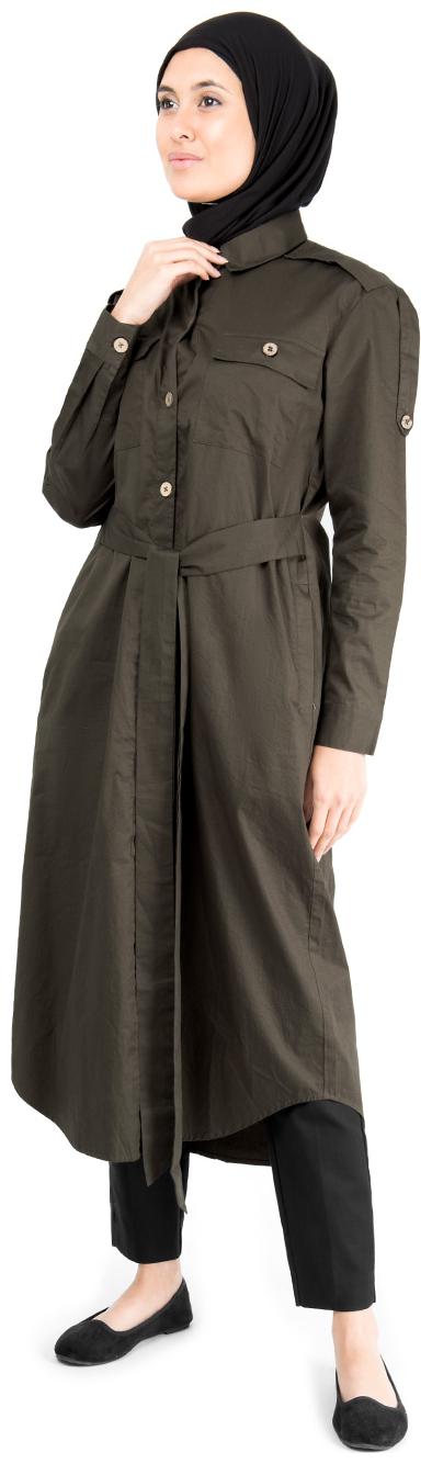 

SILK ROUTE LONDON Green Solid Fit flare dress