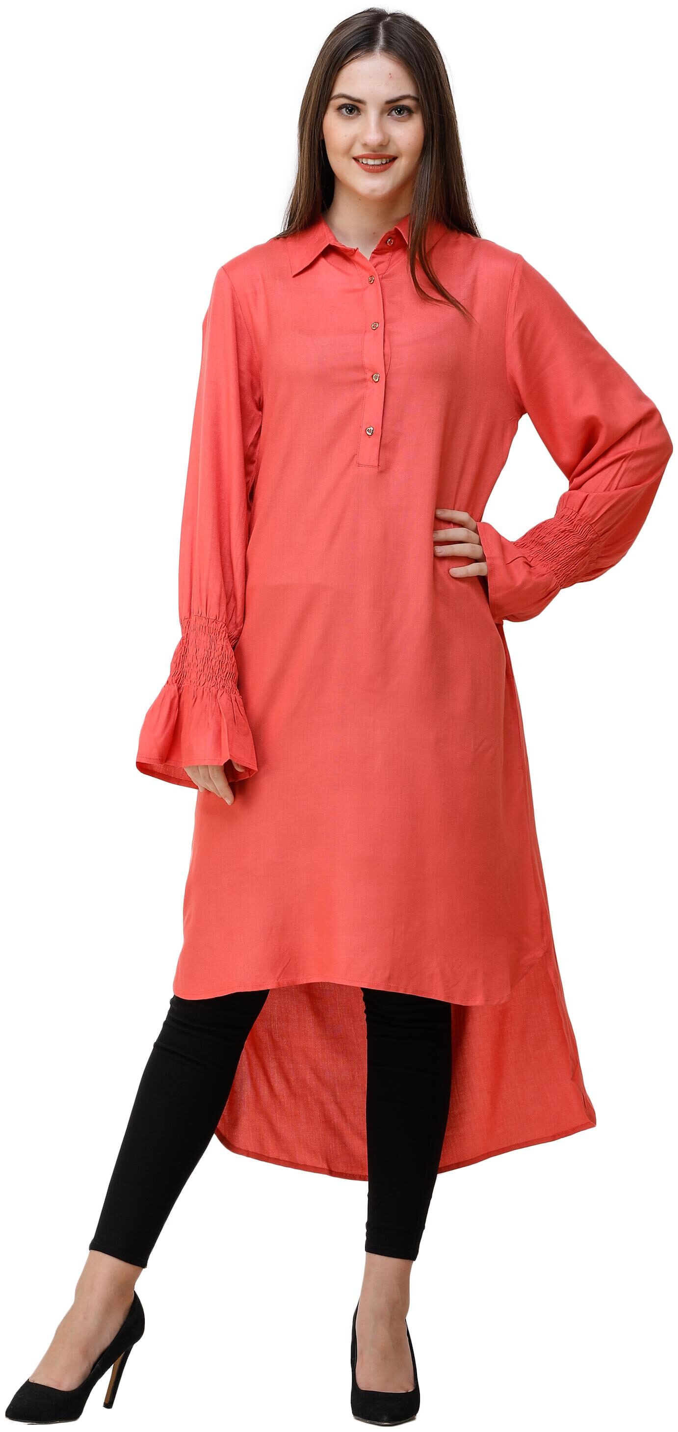 

SILK ROUTE LONDON Red Solid Fit flare dress