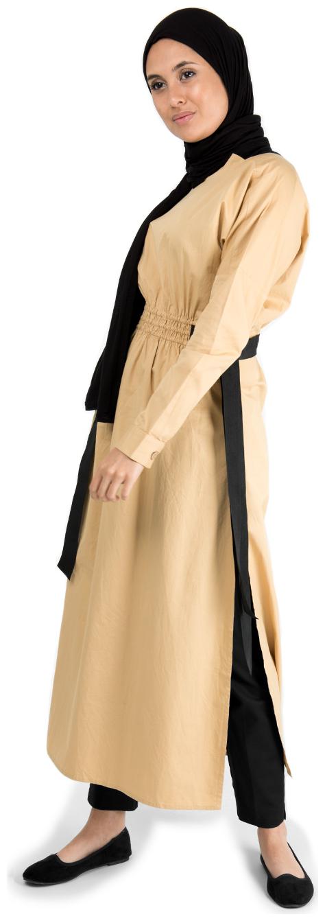 

SILK ROUTE LONDON Brown Solid Fit flare dress