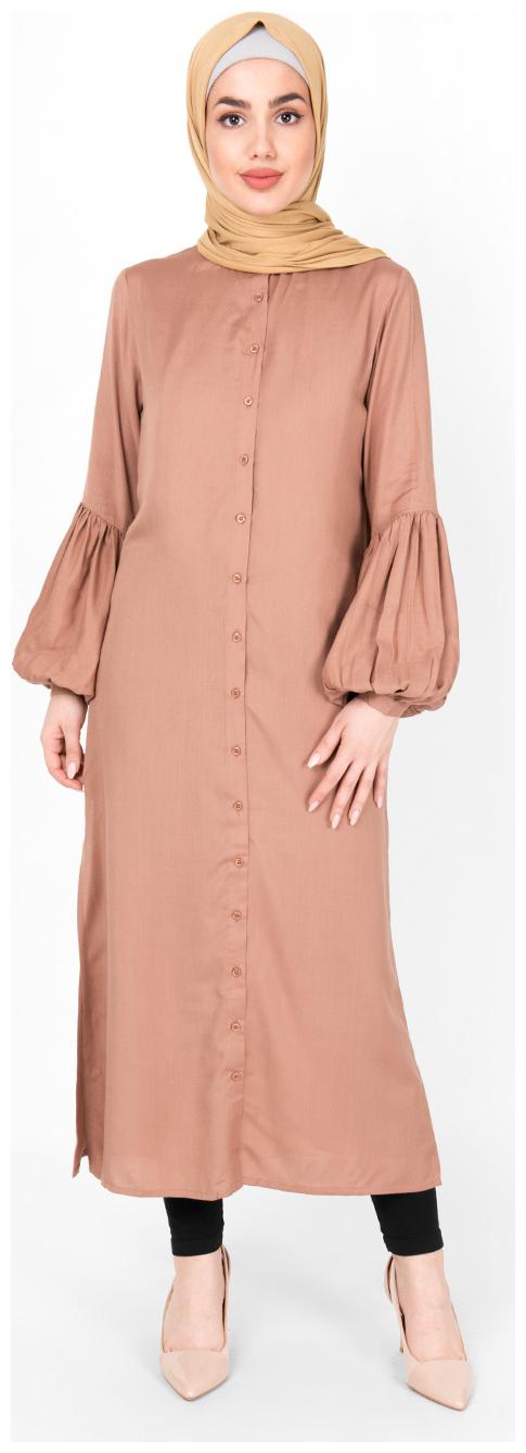 

SILK ROUTE LONDON Brown Solid Shirt dress