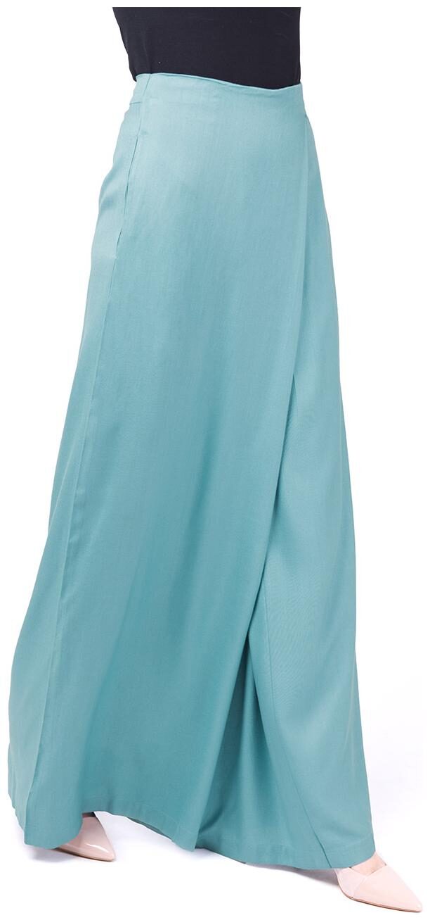 

SILK ROUTE LONDON Blue Solid Flared Palazzo