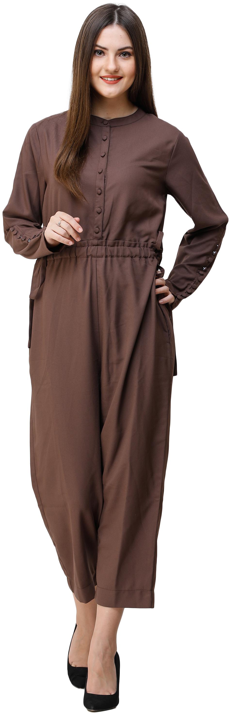 

SILK ROUTE LONDON Solid Jumpsuit - Brown