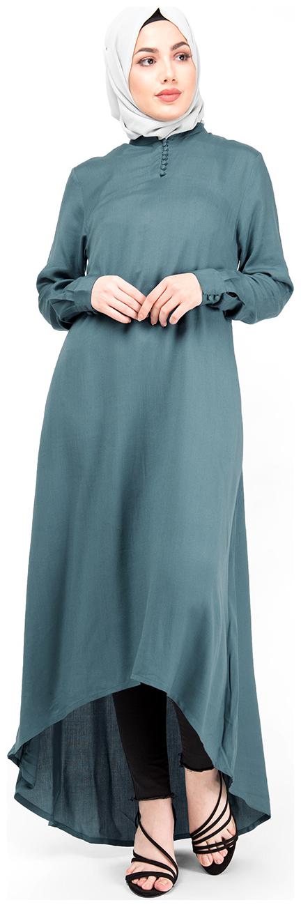 

SILK ROUTE LONDON Blue Solid Fit flare dress