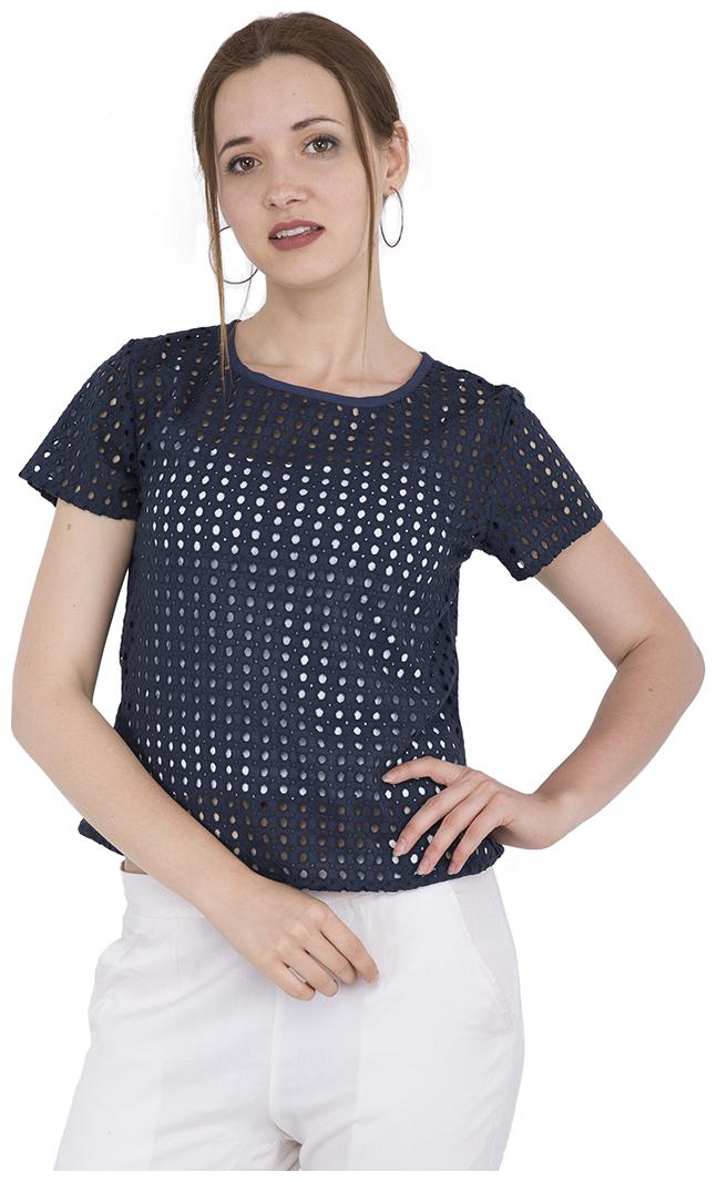 

Simra Women Solid Regular top - Blue