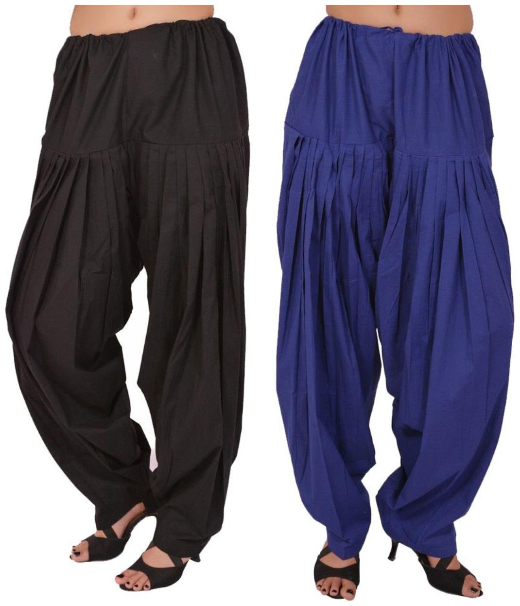 

Sizzlacious Cotton Patiala - Black Blue