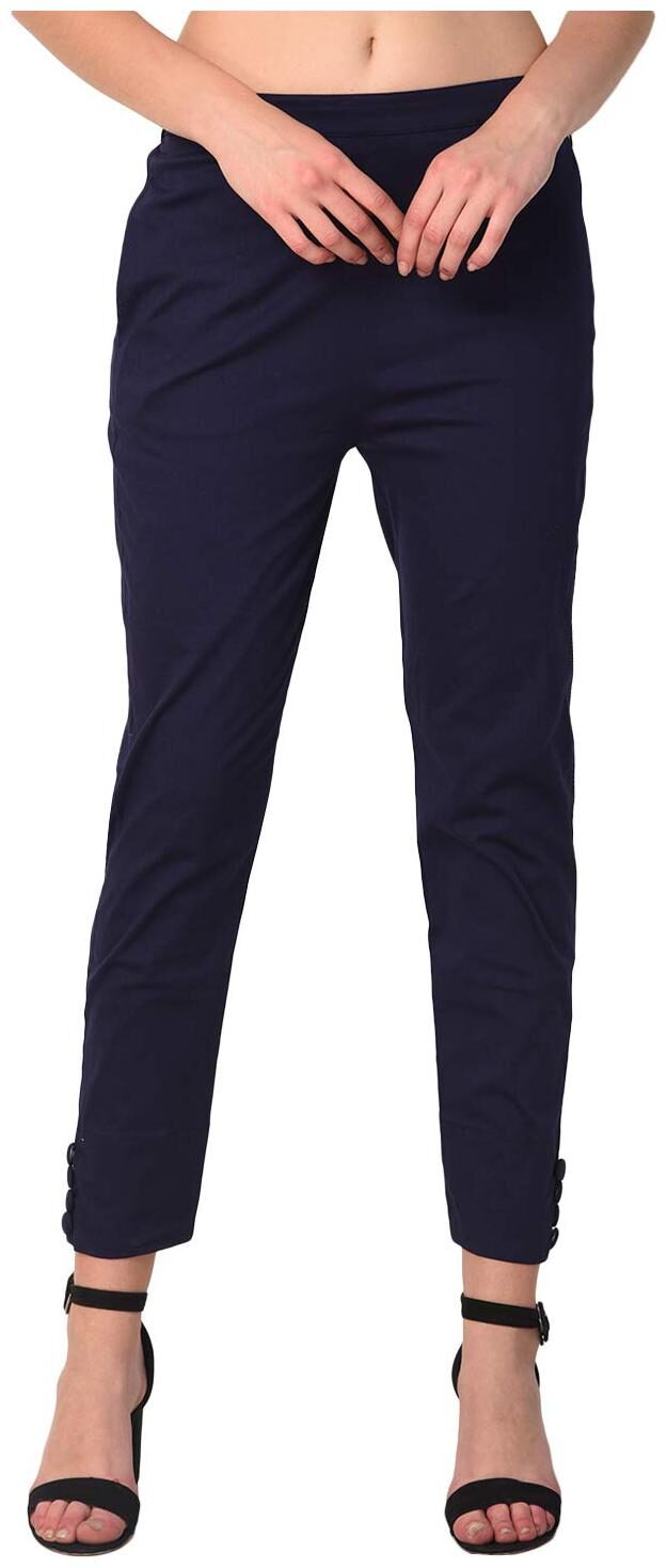 

Sizzlacious Women s Straight Fit Cotton Palazzo Pants Blue