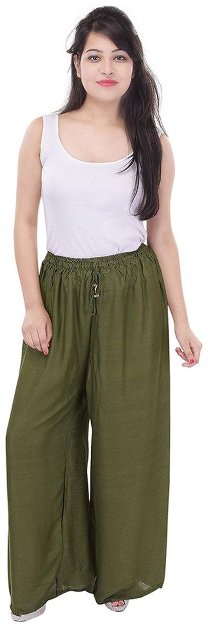 

Sizzlacious Premium Palazzos Green