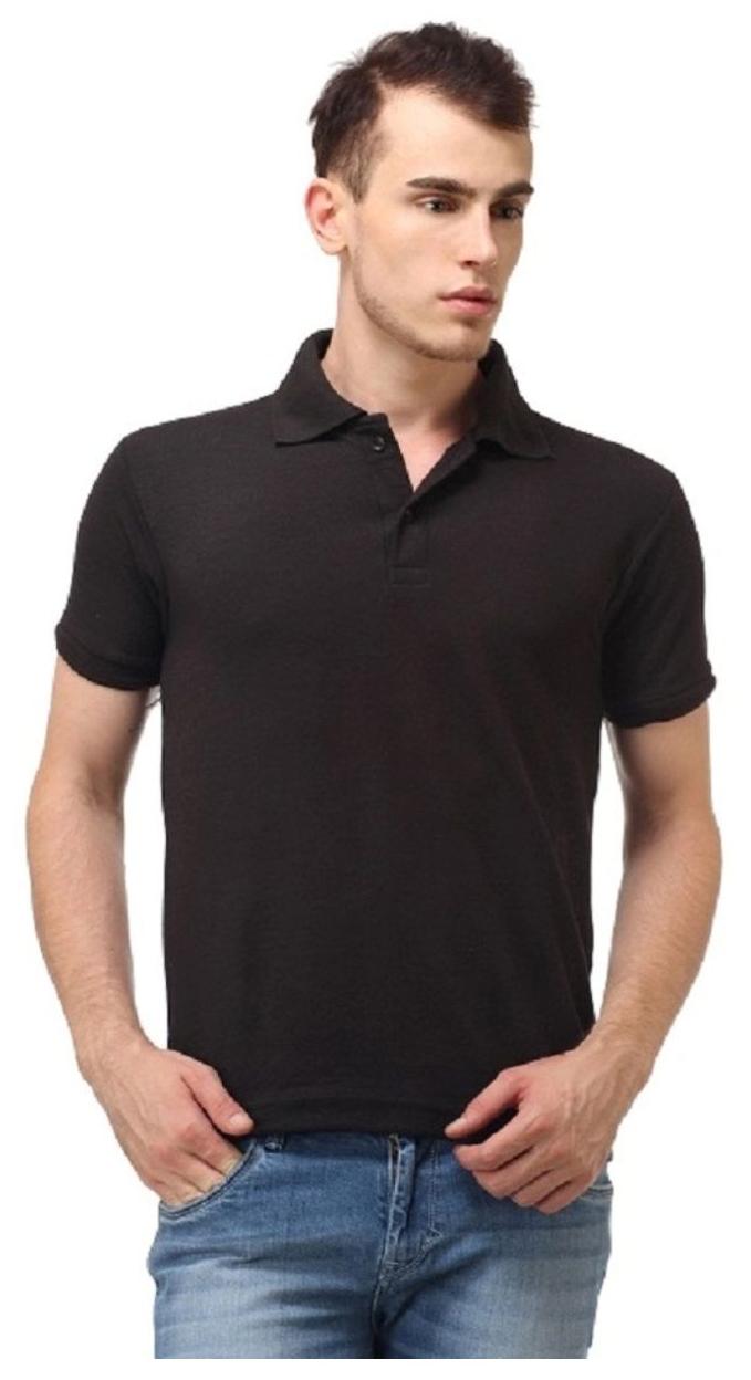 

Sizzlacious Men Black Slim fit Cotton Polo collar T-Shirt - Pack Of 1