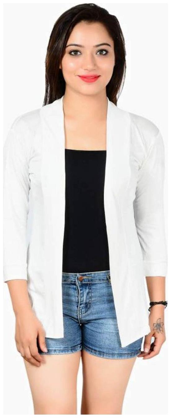 

Sizzlacious Women Shrug - White