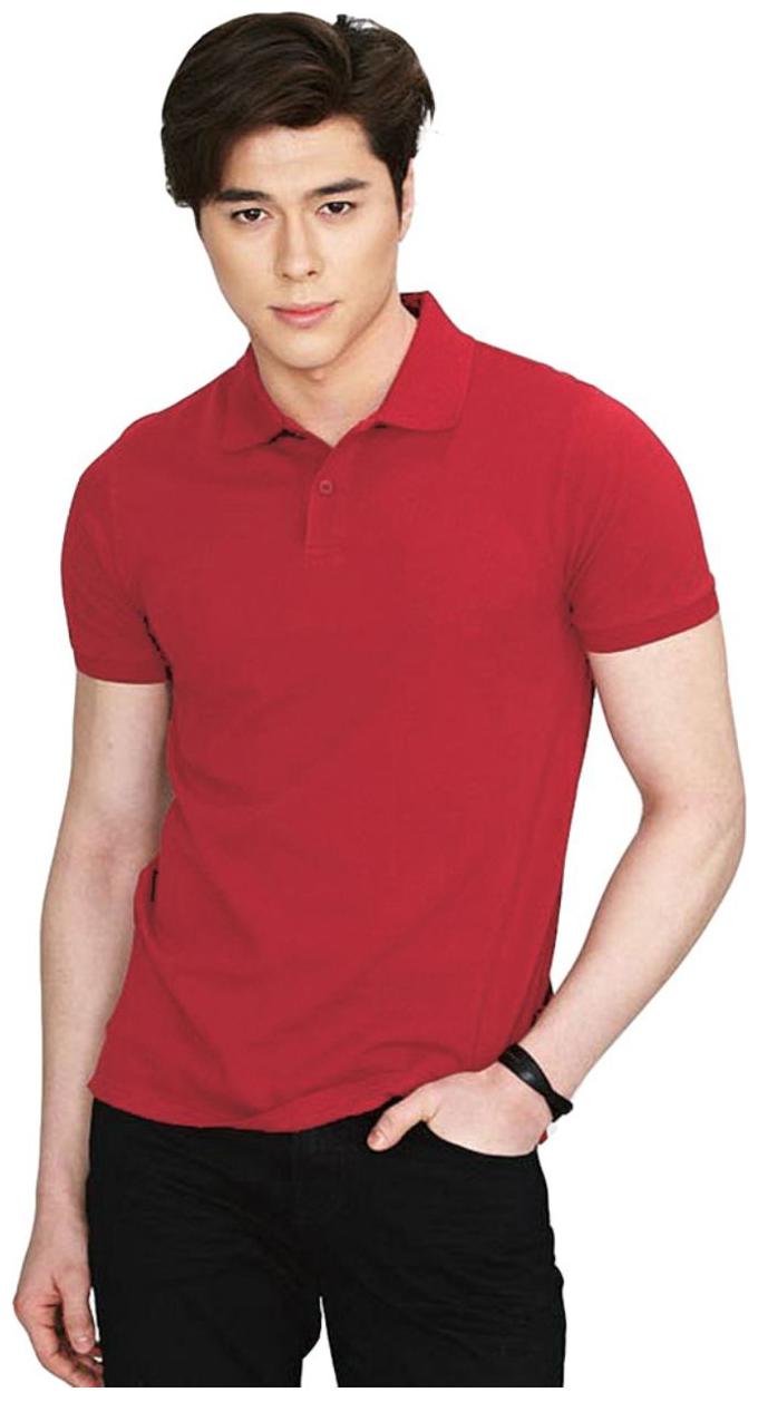 

Sizzlacious Men Red Slim fit Cotton Polo collar T-Shirt - Pack Of 1