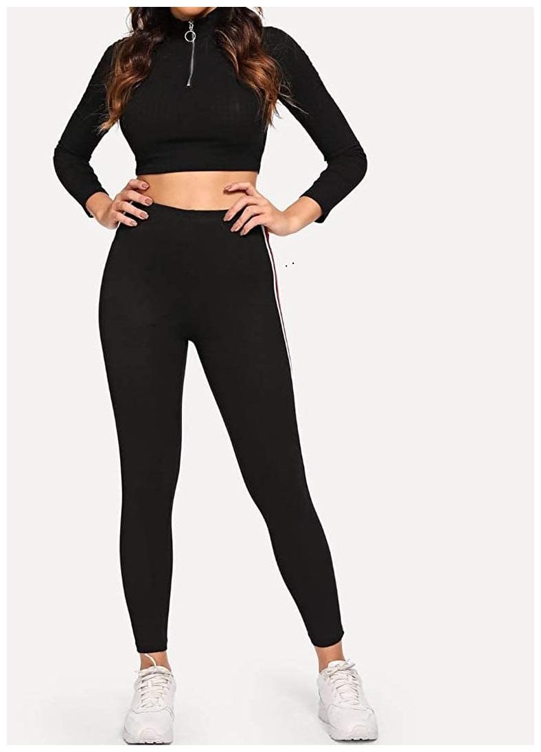 

Sizzlacious Women s Cotton Stripe Active Sports Tights