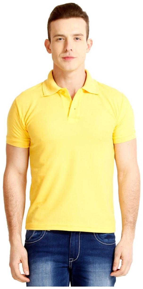 

Sizzlacious Men Yellow Slim fit Cotton Polo collar T-Shirt - Pack Of 1