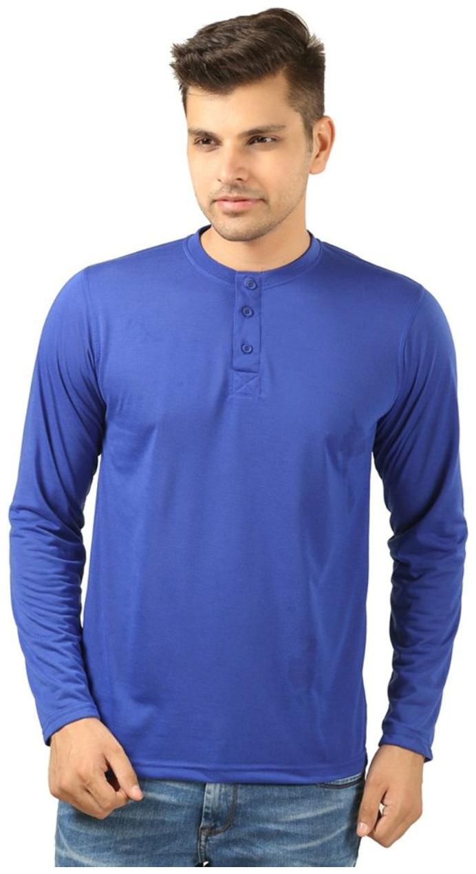 

Sizzlacious Men Blue Slim fit Cotton Round neck T-Shirt - Pack Of 1