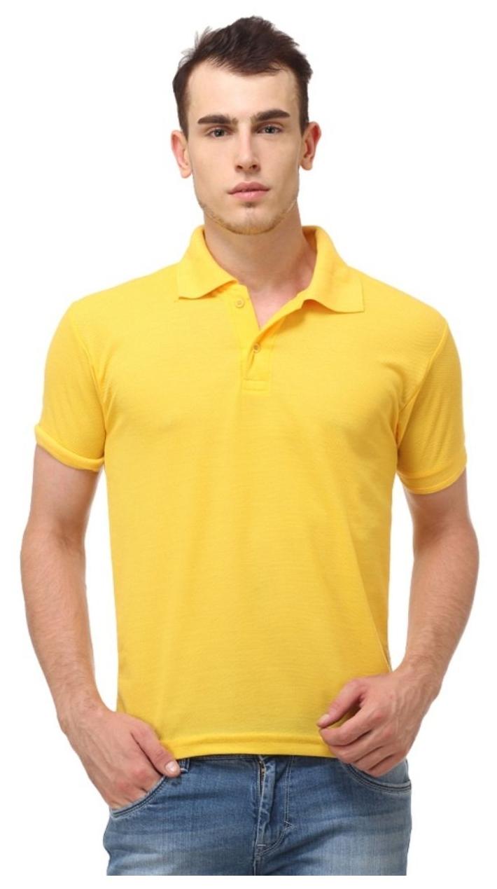 

Sizzlacious Men Yellow Slim fit Cotton Polo collar T-Shirt - Pack Of 1