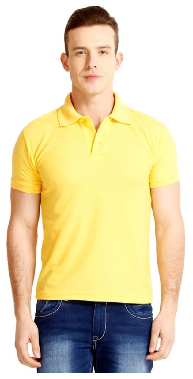 

Sizzlacious Men Yellow Slim fit Cotton Polo collar T-Shirt - Pack Of 1