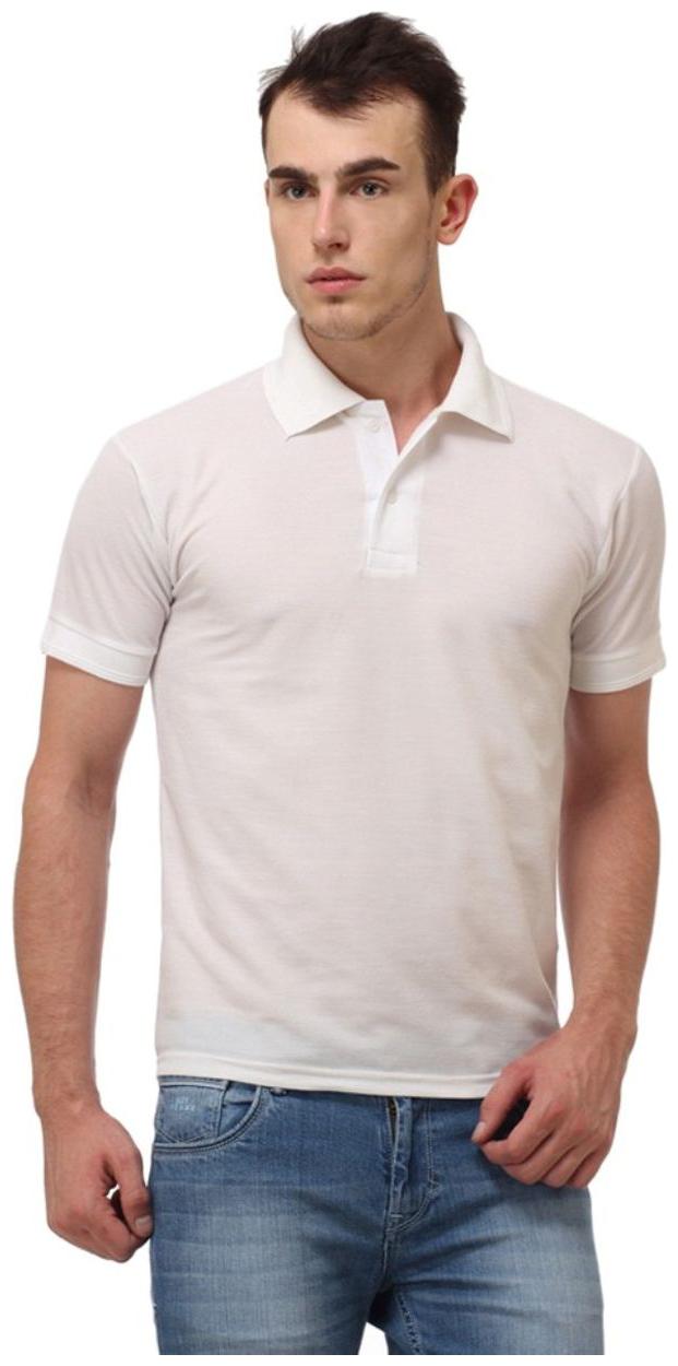 

Sizzlacious Men White Slim fit Cotton Polo collar T-Shirt - Pack Of 1