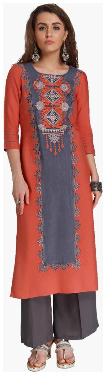

NAARI Women Multi Embroidered Straight Kurti
