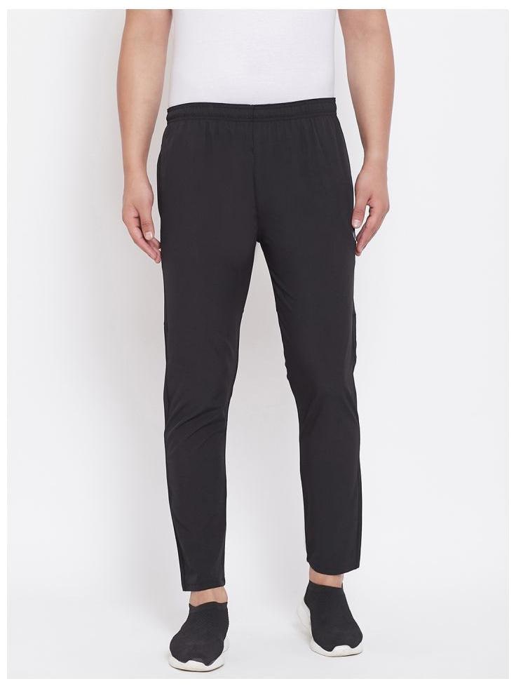 

SJ Men Black Solid Regular fit Track pants
