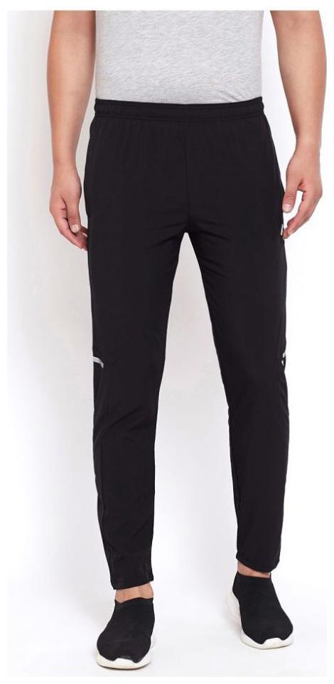 

SJ Men Black Solid Regular fit Track pants