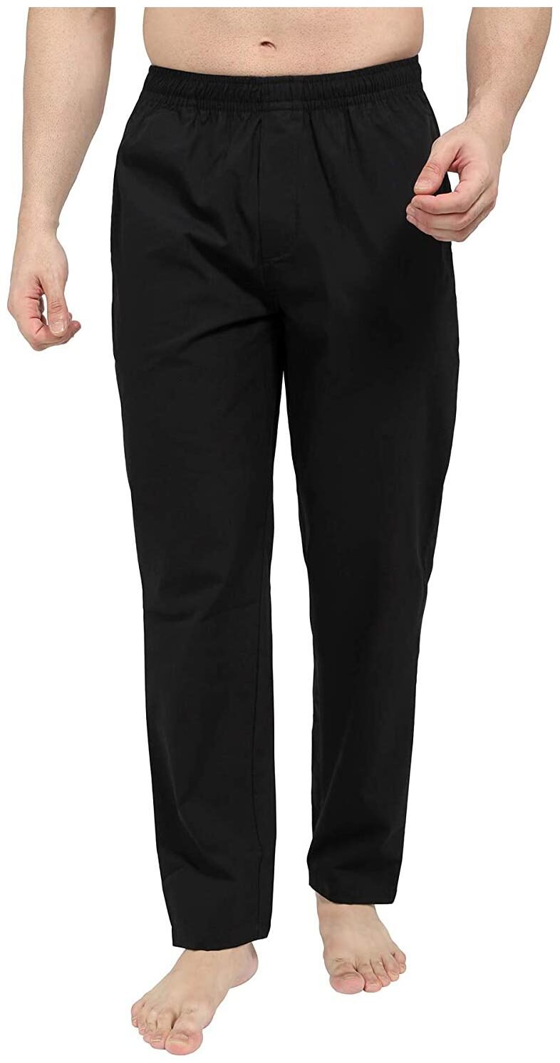 

SJ Men Black Solid Regular fit Track pants