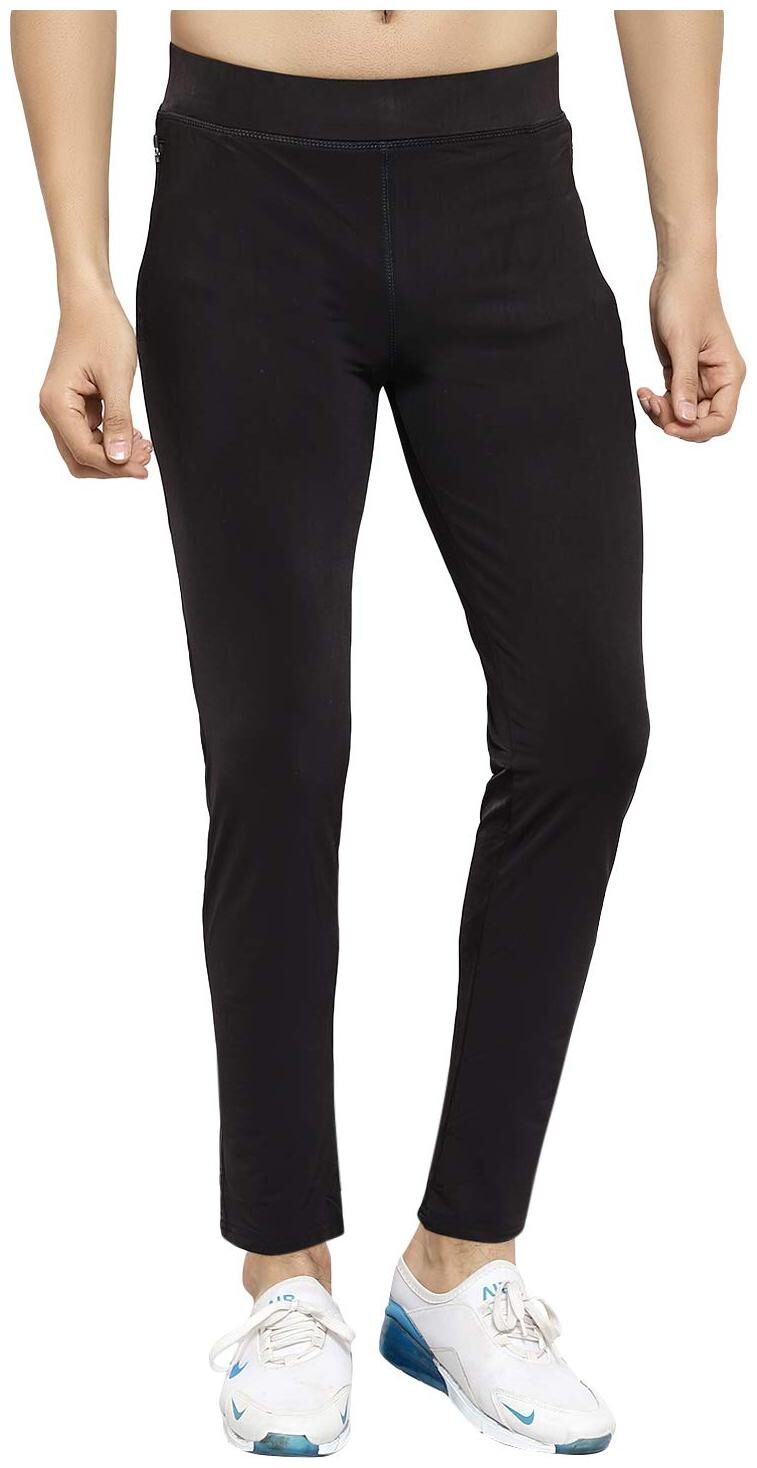 

SJ Men Black Solid Regular fit Track pants