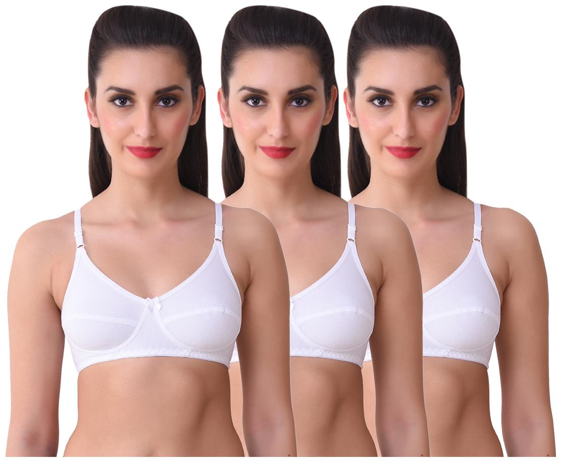 Vivi Big Girls 6-Pack Sport Sets Lace Plain Training Bra Large Multicolor