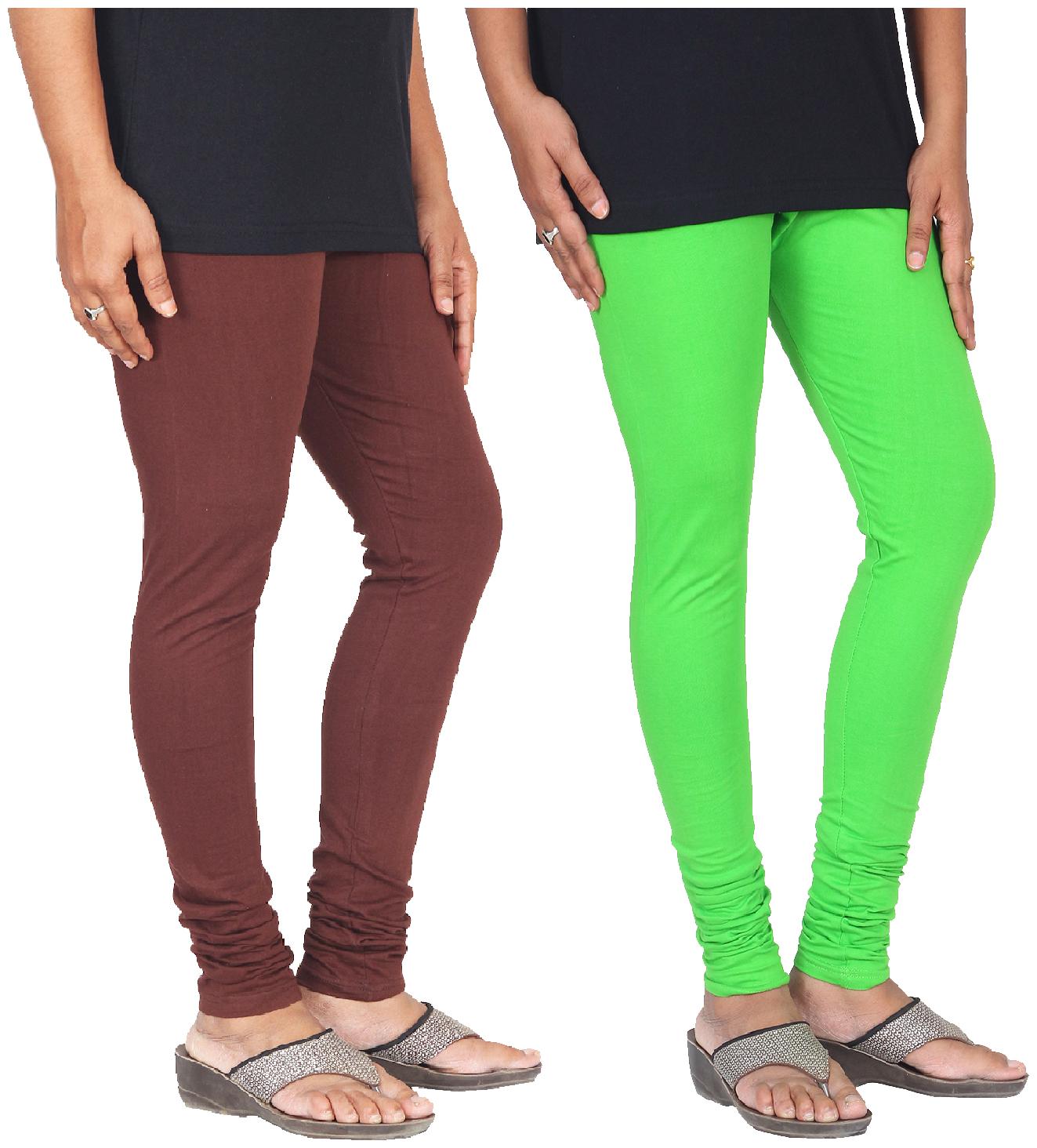 

Skandas Trendz Cotton Lycra Leggings - Pack of 2