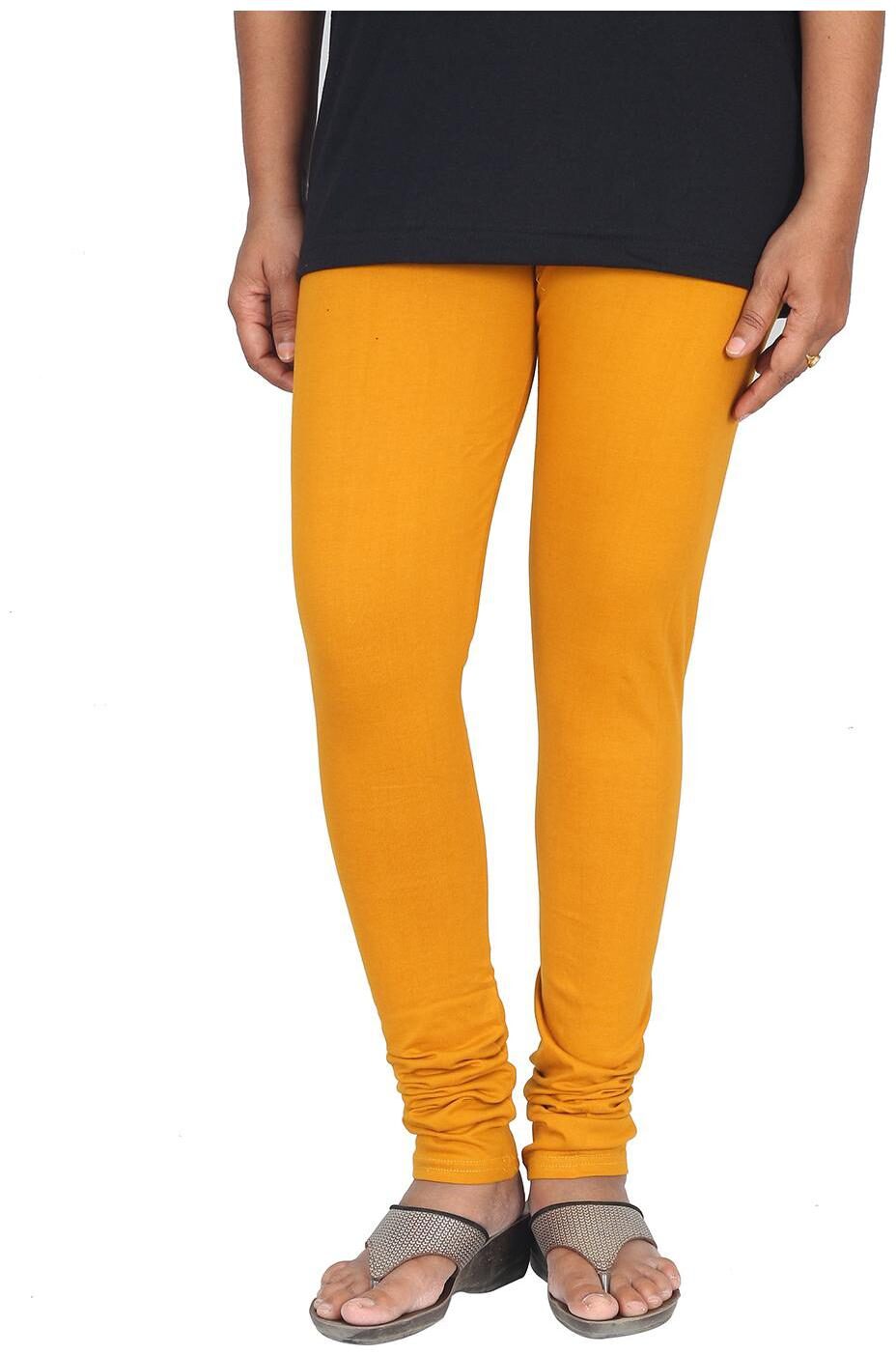 

Skandas Trendz Cotton Lycra Leggings - Dark Mustard