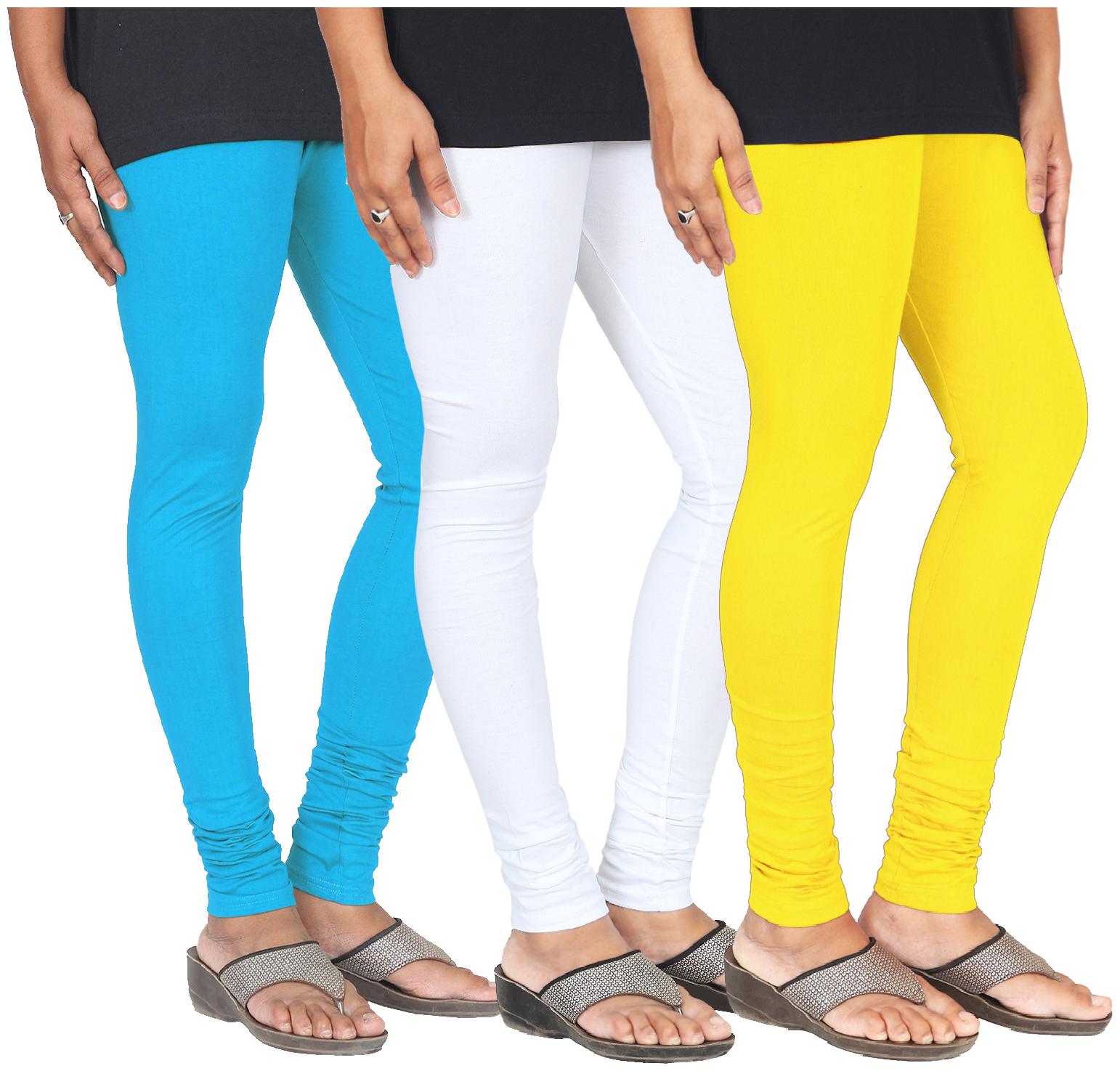 

Skandas Trendz Cotton Lycra Leggings - Pack of 3