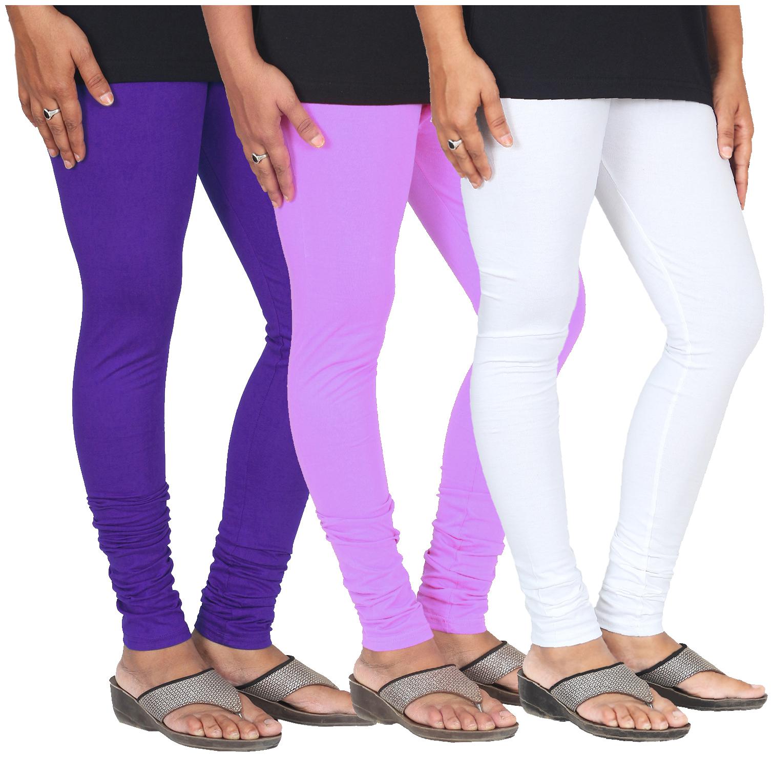 

Skandas Trendz Cotton Lycra Leggings - Pack of 3