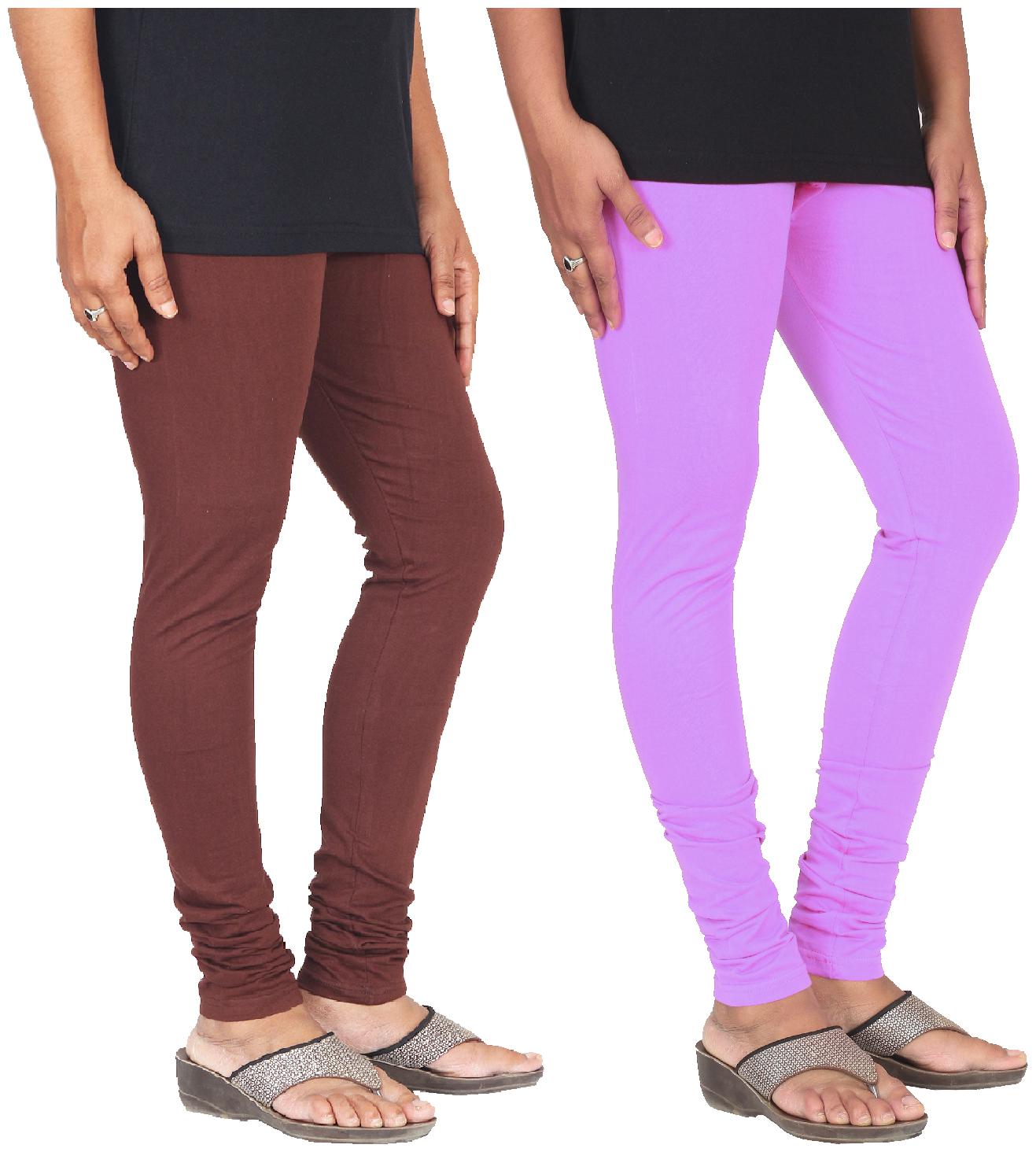 

Skandas Trendz Cotton Lycra Leggings - Pack of 2