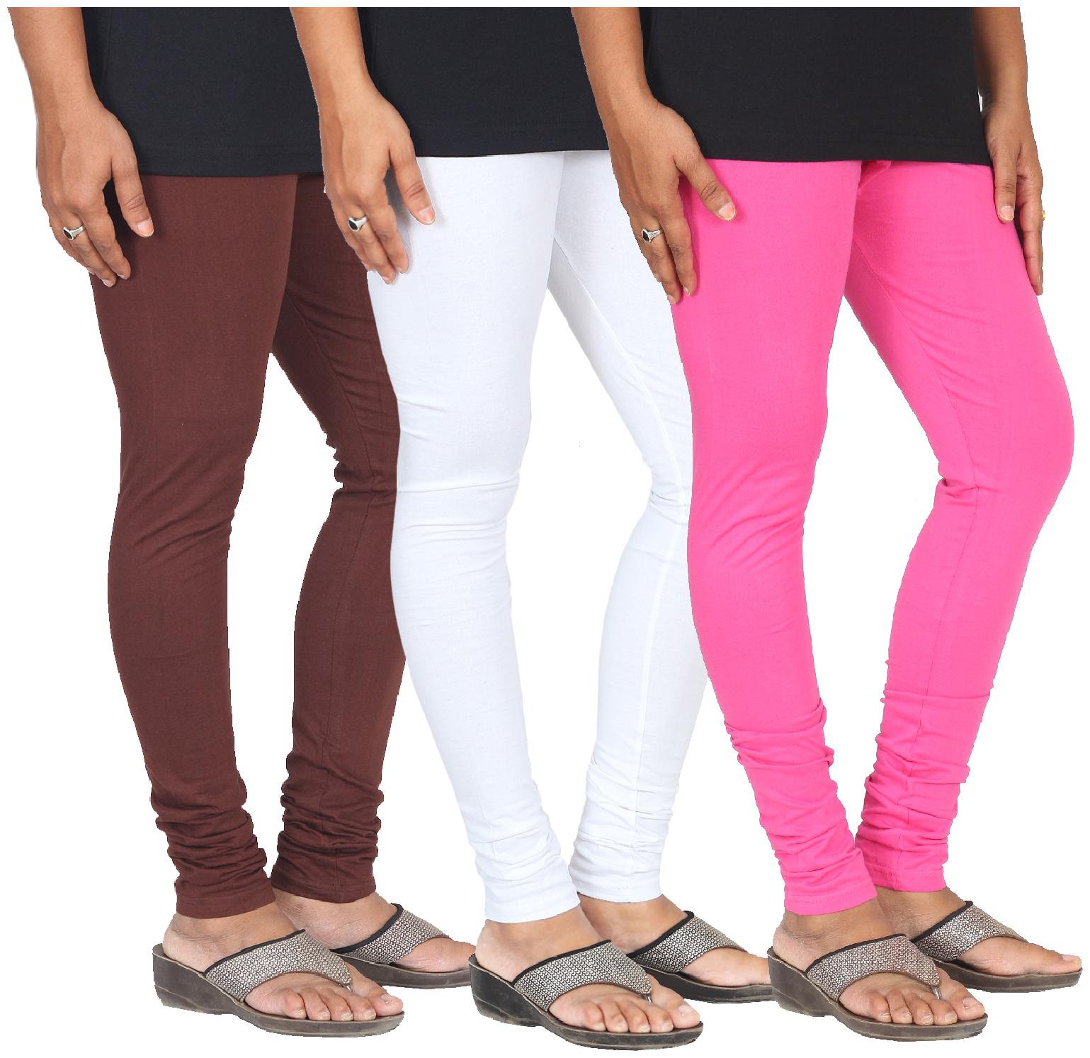 

Skandas Trendz Cotton Lycra Leggings - Pack of 3