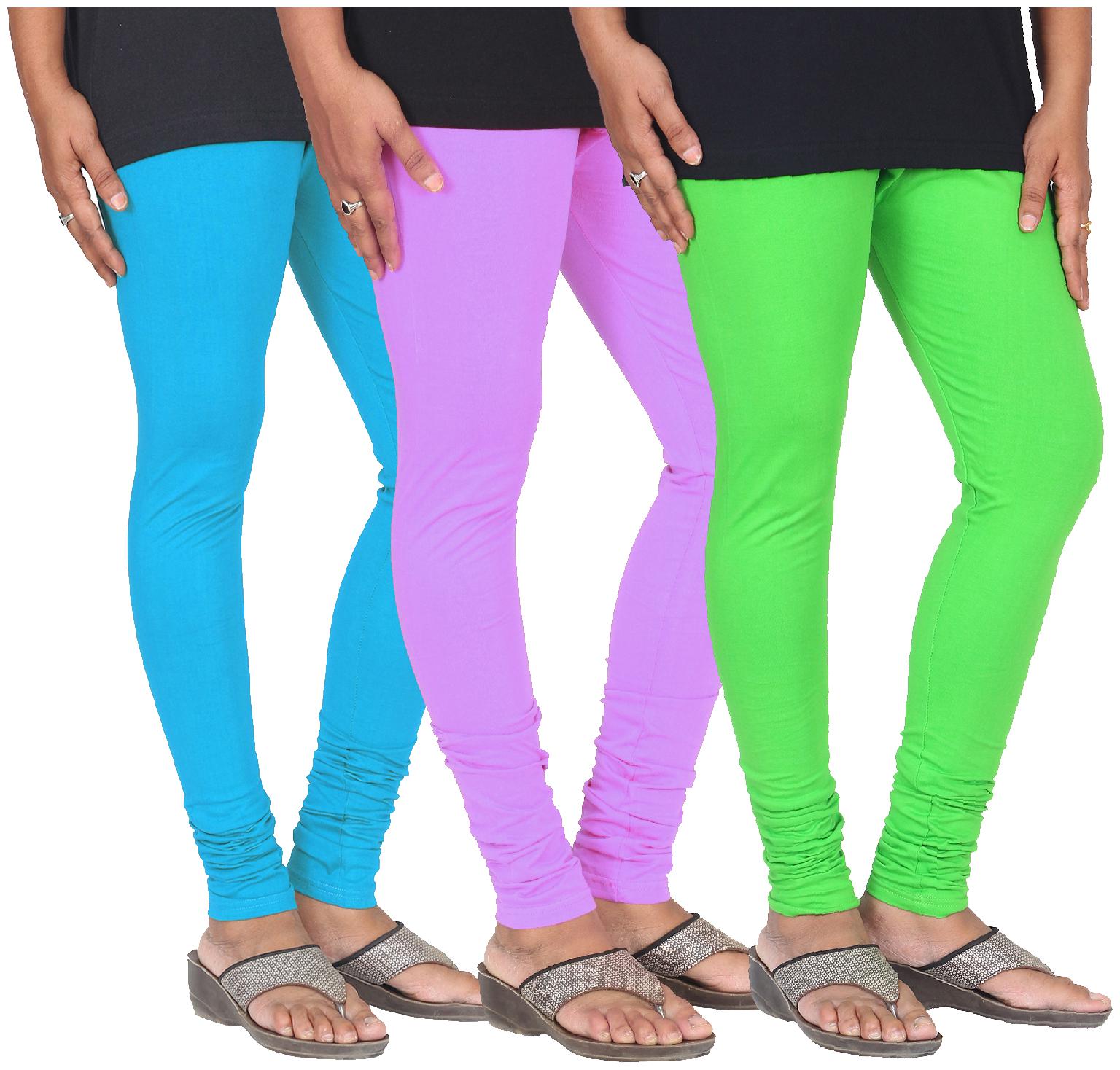 

Skandas Trendz Cotton Lycra Leggings - Pack of 3