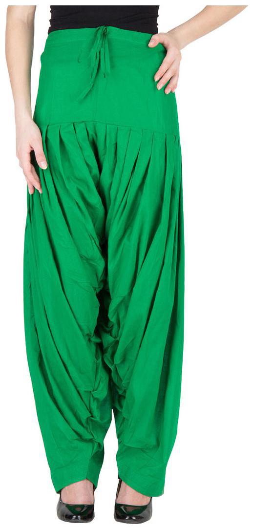 

Skandas Trendz Cotton Patiala - Green