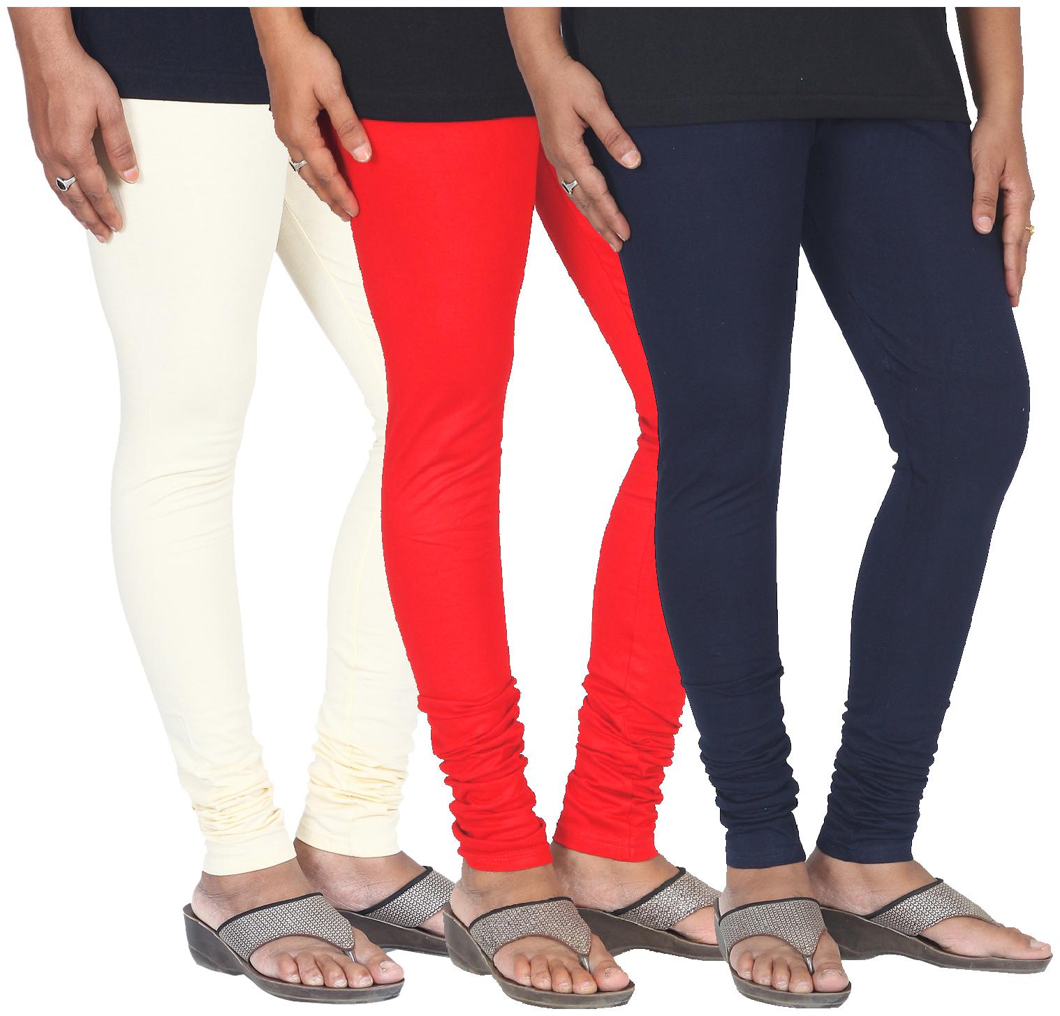 

Skandas Trendz Cotton Lycra Leggings - Pack of 3