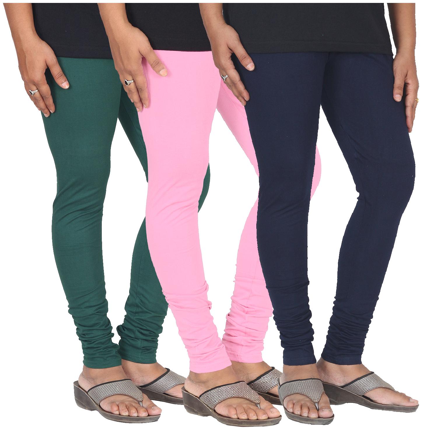 

Skandas Trendz Cotton Lycra Leggings - Pack of 3