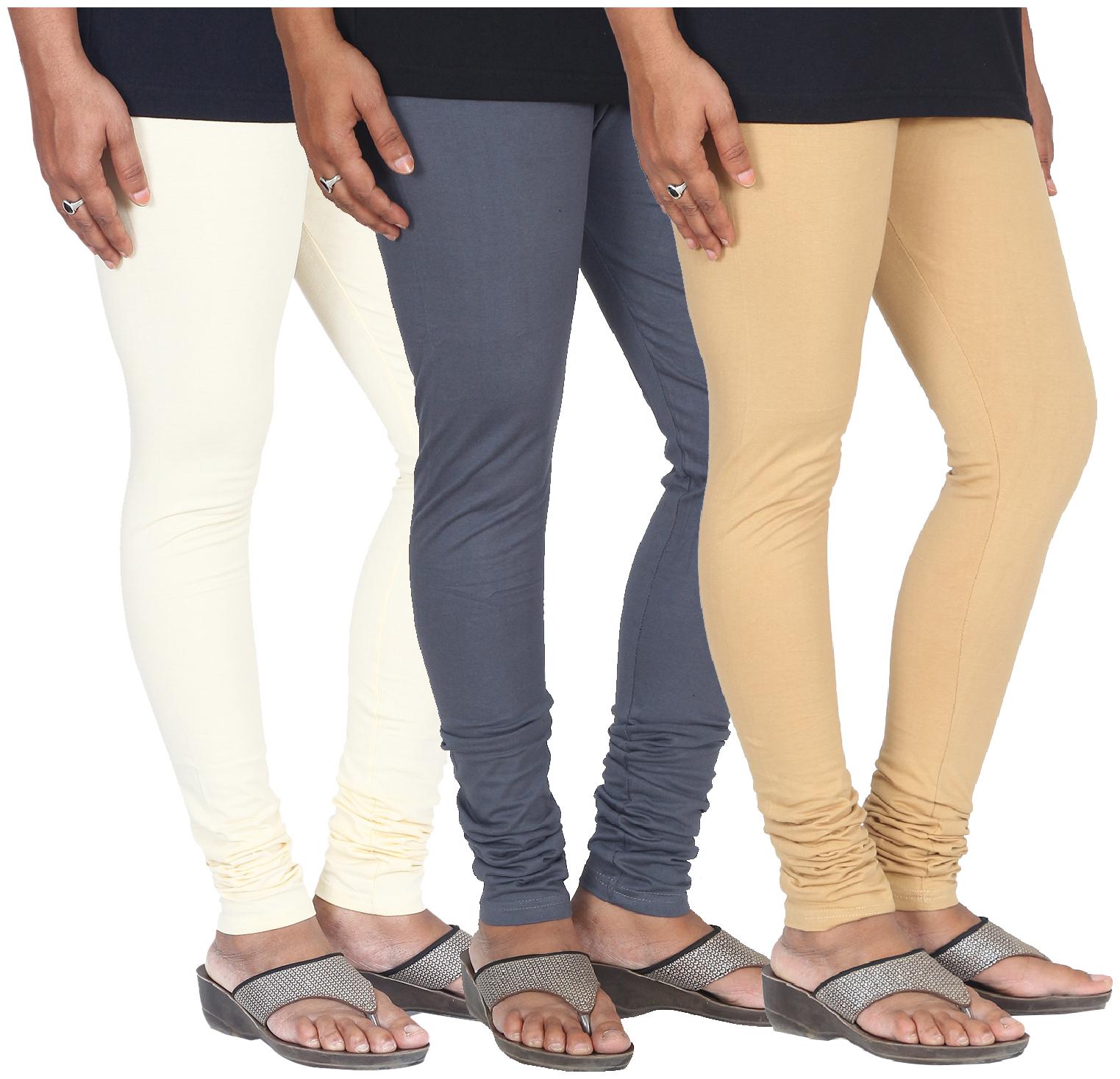 

Skandas Trendz Cotton Lycra Leggings - Pack of 3