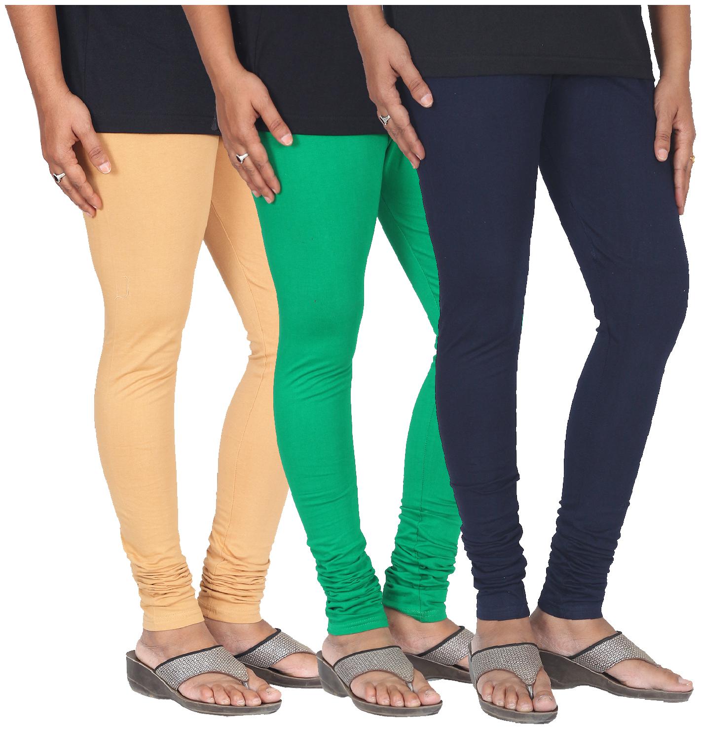 

Skandas Trendz Cotton Lycra Leggings - Pack of 3