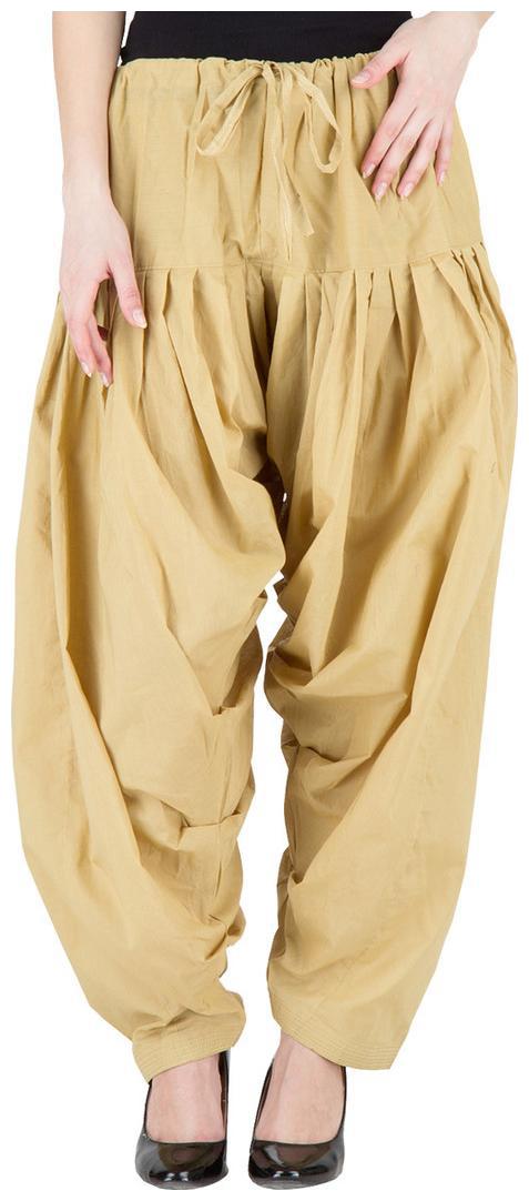 

Skandas Trendz Cotton Patiala - Beige