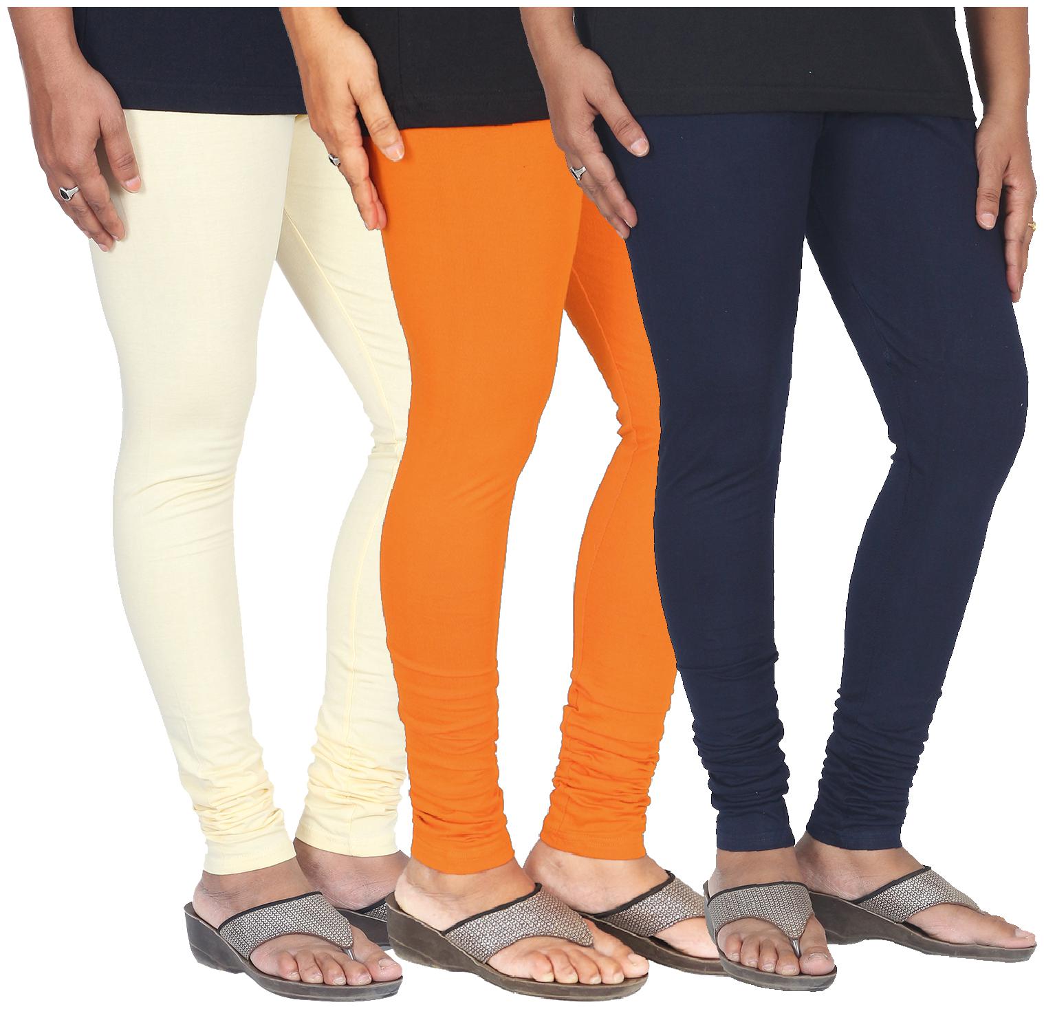 

Skandas Trendz Cotton Lycra Leggings - Pack of 3