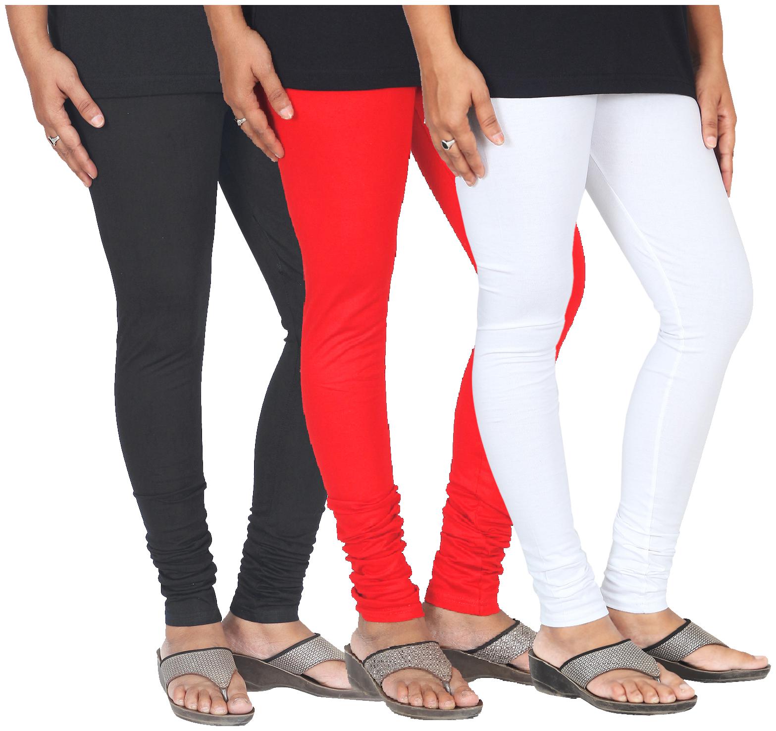 

Skandas Trendz Cotton Lycra Leggings - Pack of 3