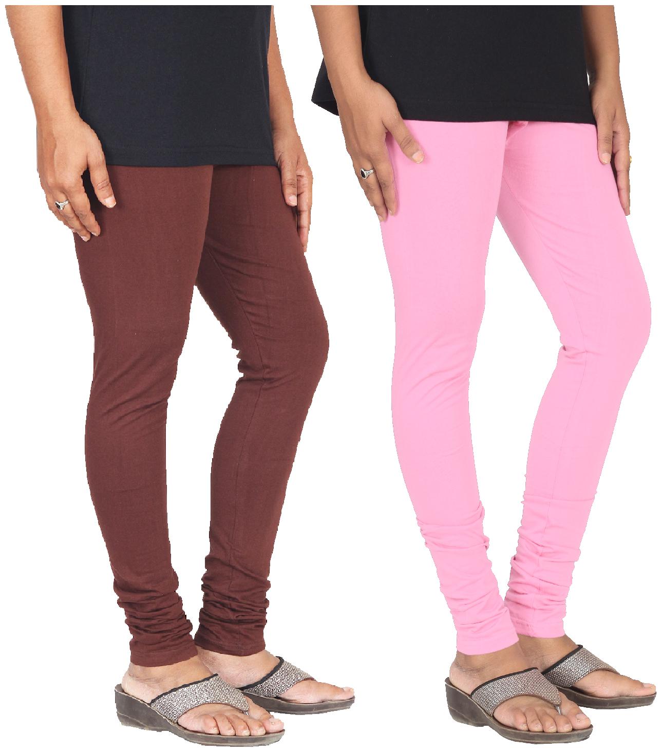 

Skandas Trendz Cotton Lycra Leggings - Pack of 2