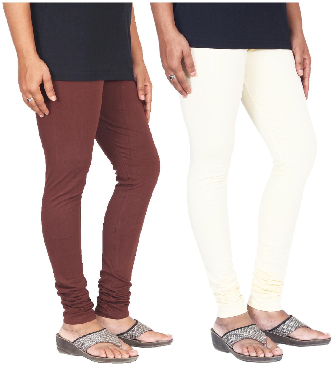 

Skandas Trendz Cotton Lycra Leggings - Pack of 2