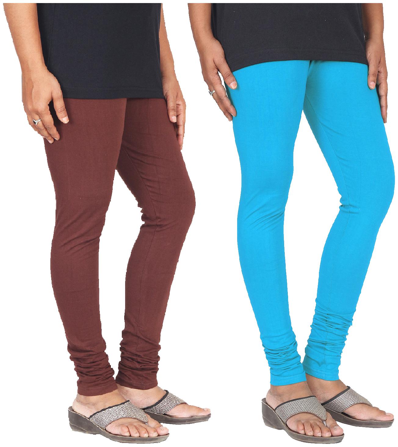 

Skandas Trendz Cotton Lycra Leggings - Pack of 2