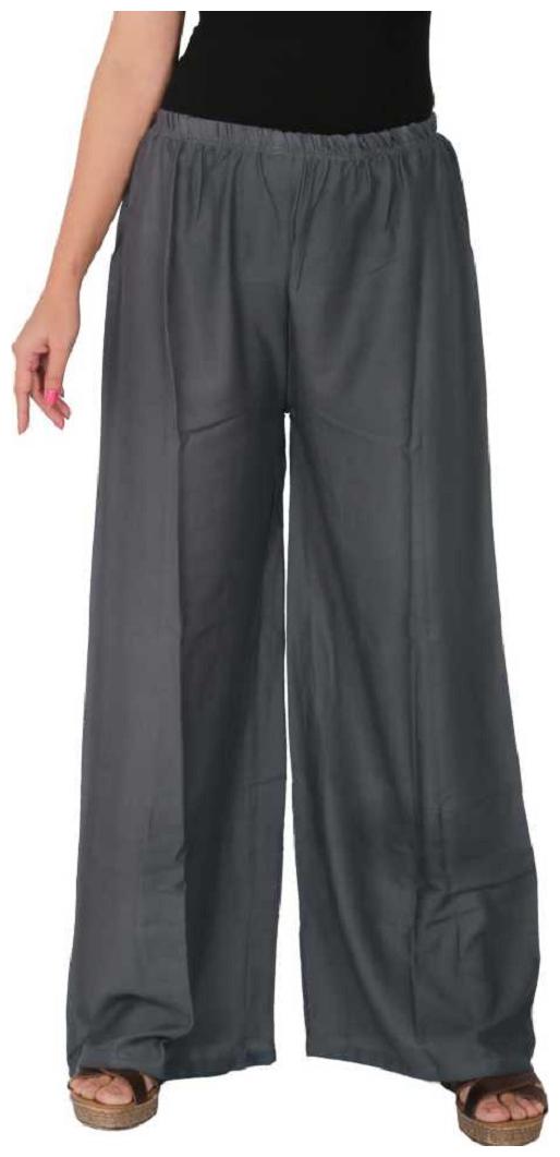 

Skandas Trendz Grey Solid Flared Palazzo
