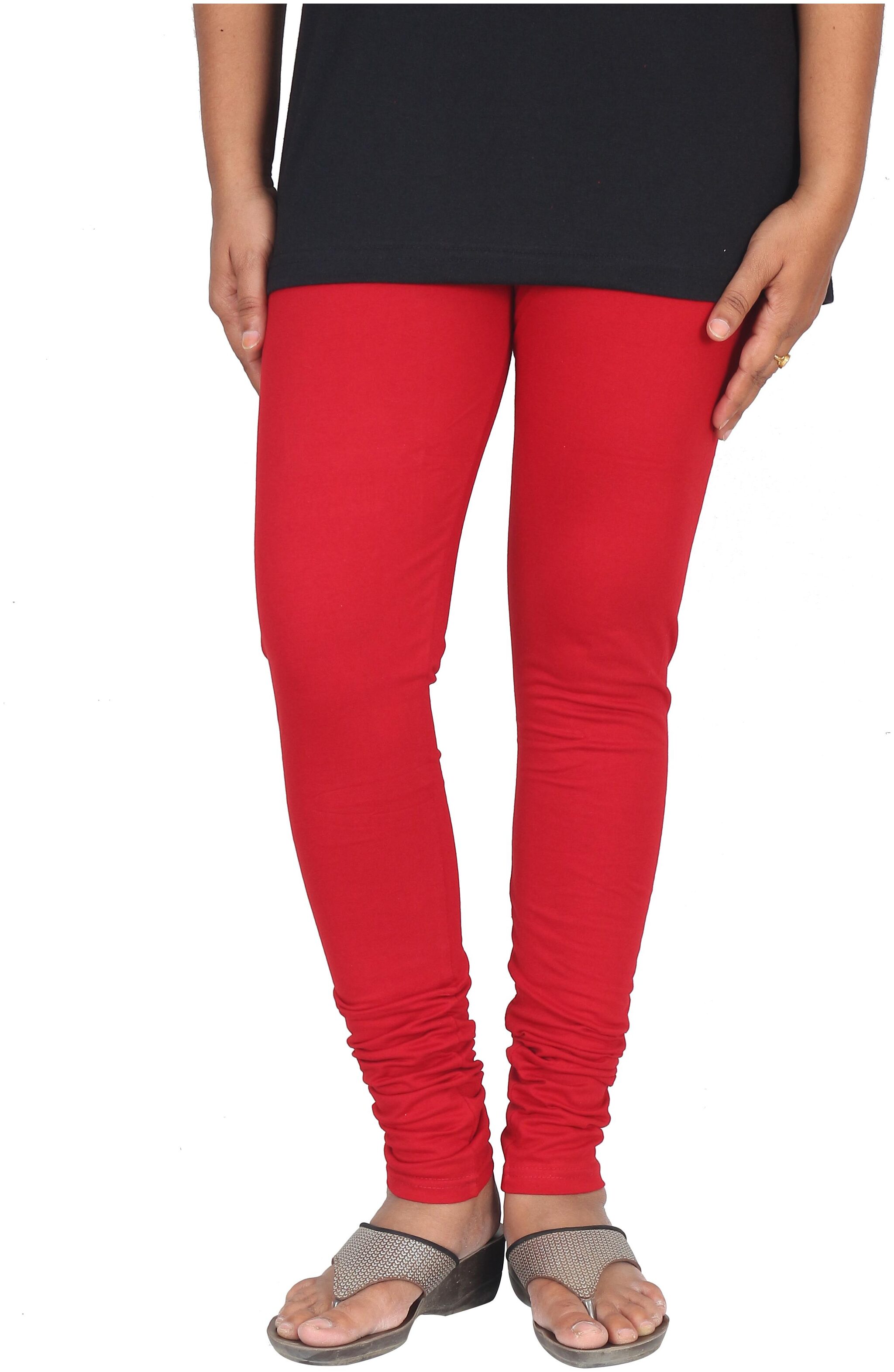 

Skandas Trendz Cotton Lycra Leggings - Red
