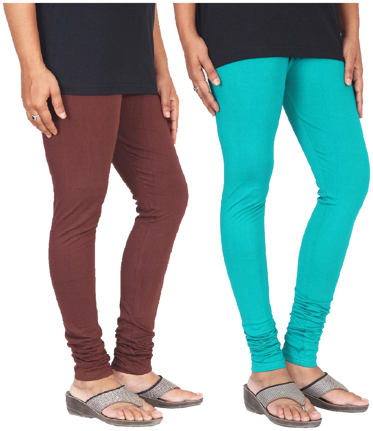 

Skandas Trendz Cotton Lycra Leggings - Pack of 2