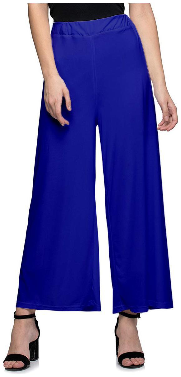 

Skandas Trendz Amazing Synthetic Palazzo - Royal Blue