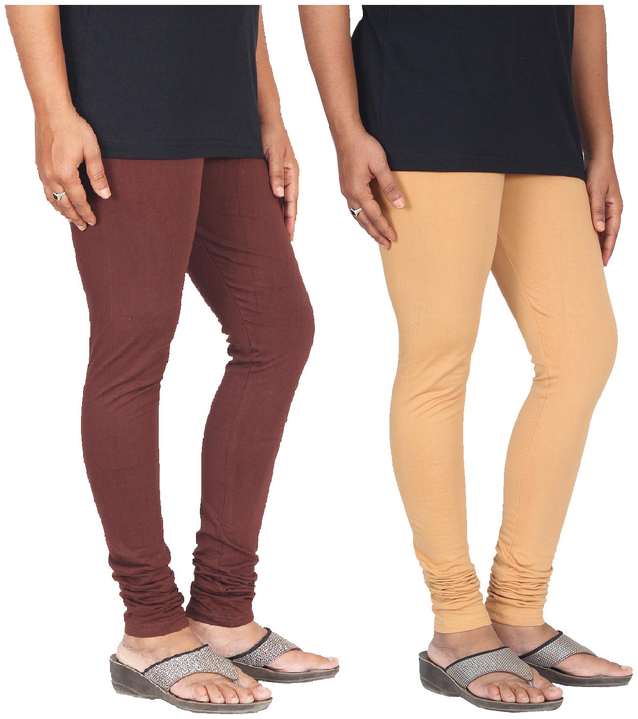 

Skandas Trendz Cotton Lycra Leggings - Pack of 2