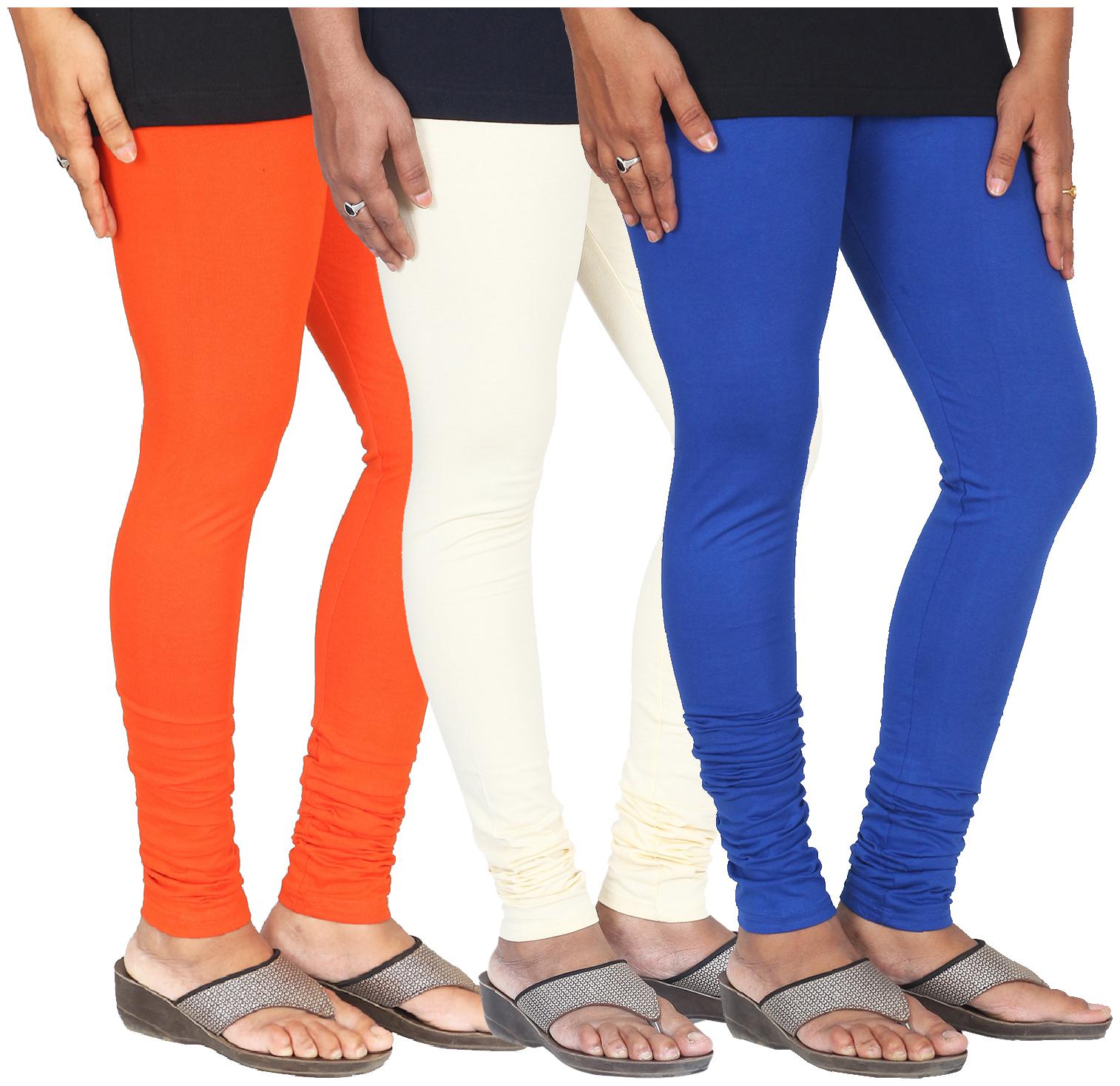 

Skandas Trendz Cotton Lycra Leggings - Pack of 3